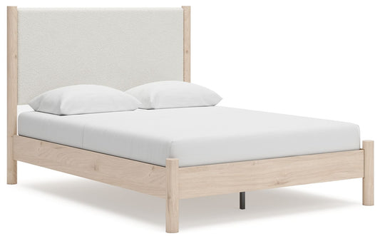 Cadmori - Upholstered Panel Bed