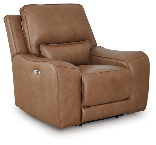DeepWakes - Power Recliner / Adjustable Headrest - Caramel
