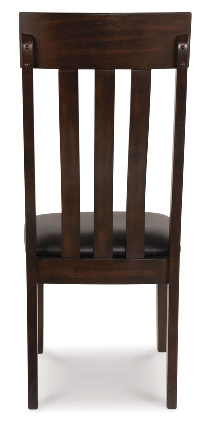 Haddigan - Marrón oscuro - Silla auxiliar de comedor Uph (juego de 2)
