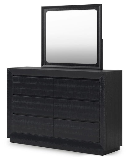 Londer - Black - Dresser And Mirror