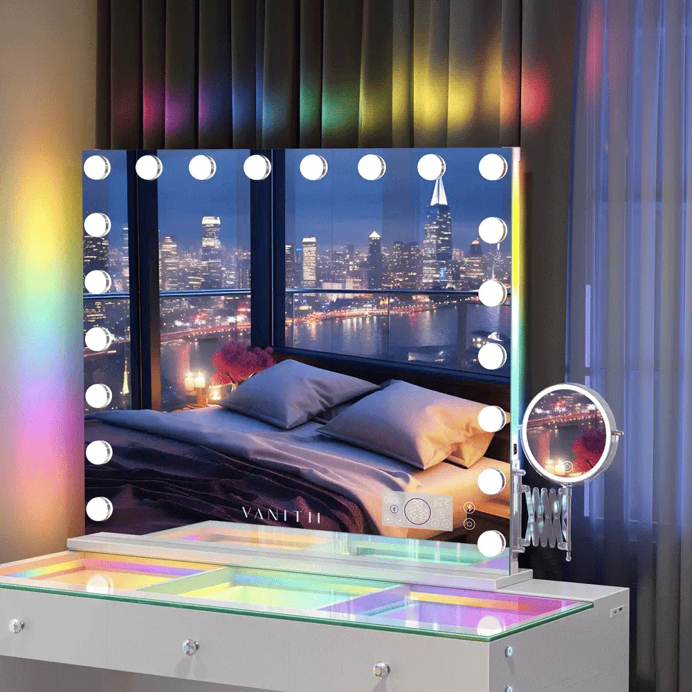New Release! Hollywood 18/20 Bulbs Light Mirror with Bluetooth