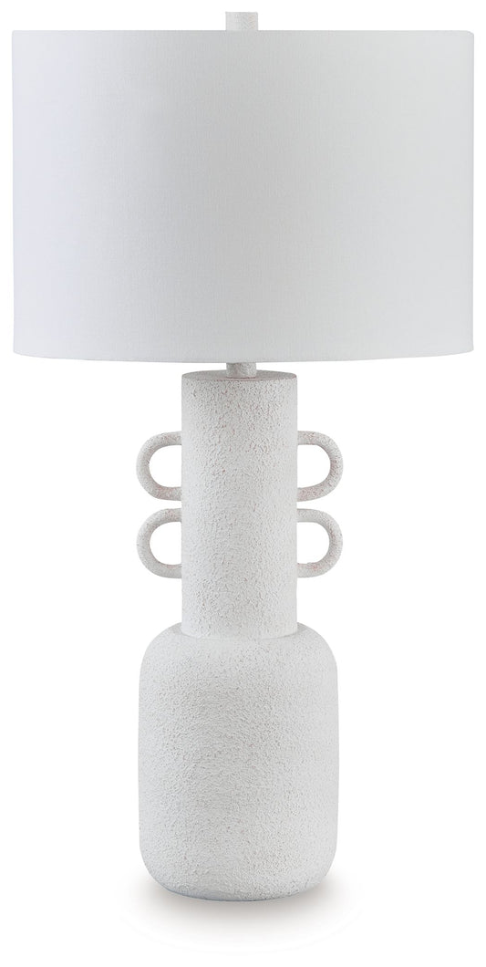 Perringhill - Metal Table Lamp - Distressed White