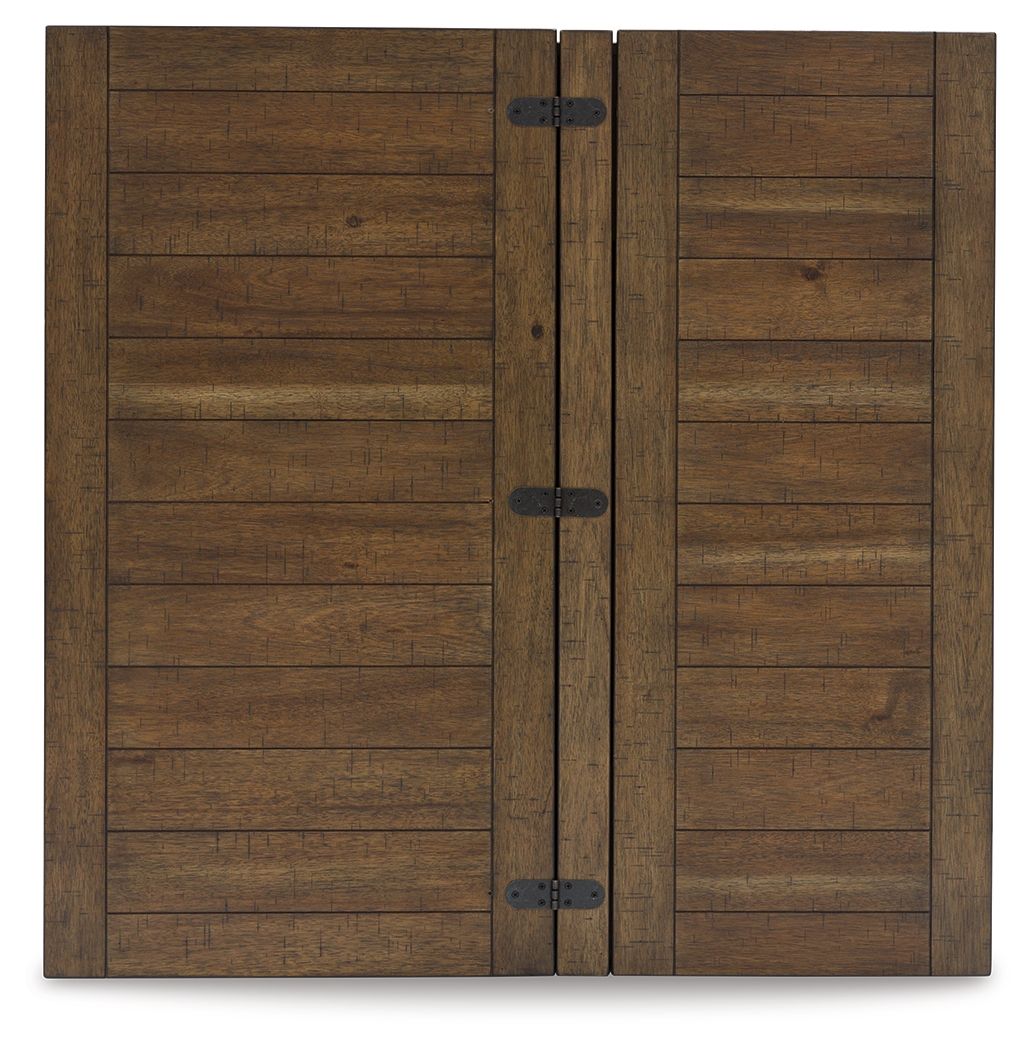 Moriville - Marrón grisáceo - Mesa de cóctel con tapa elevable