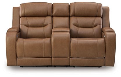 Knightington - Power Reclining Loveseat With Audio Seating