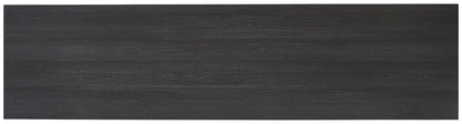 Yarlow - Black - Extra Large TV Stand - Open Shelves