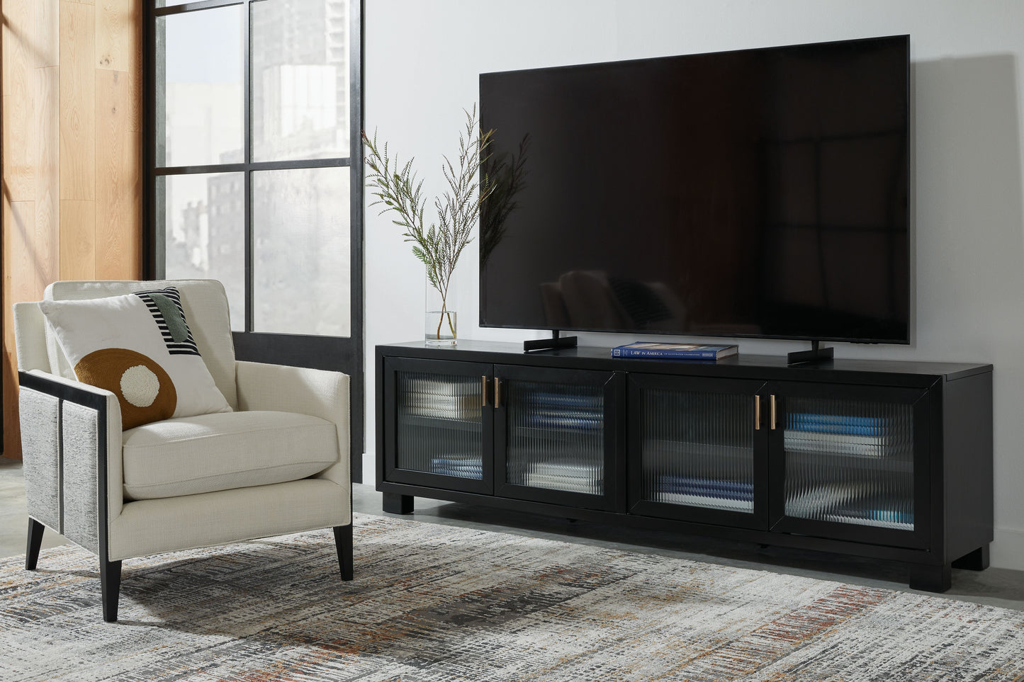 Winbardi - Negro - Mueble para TV extra grande