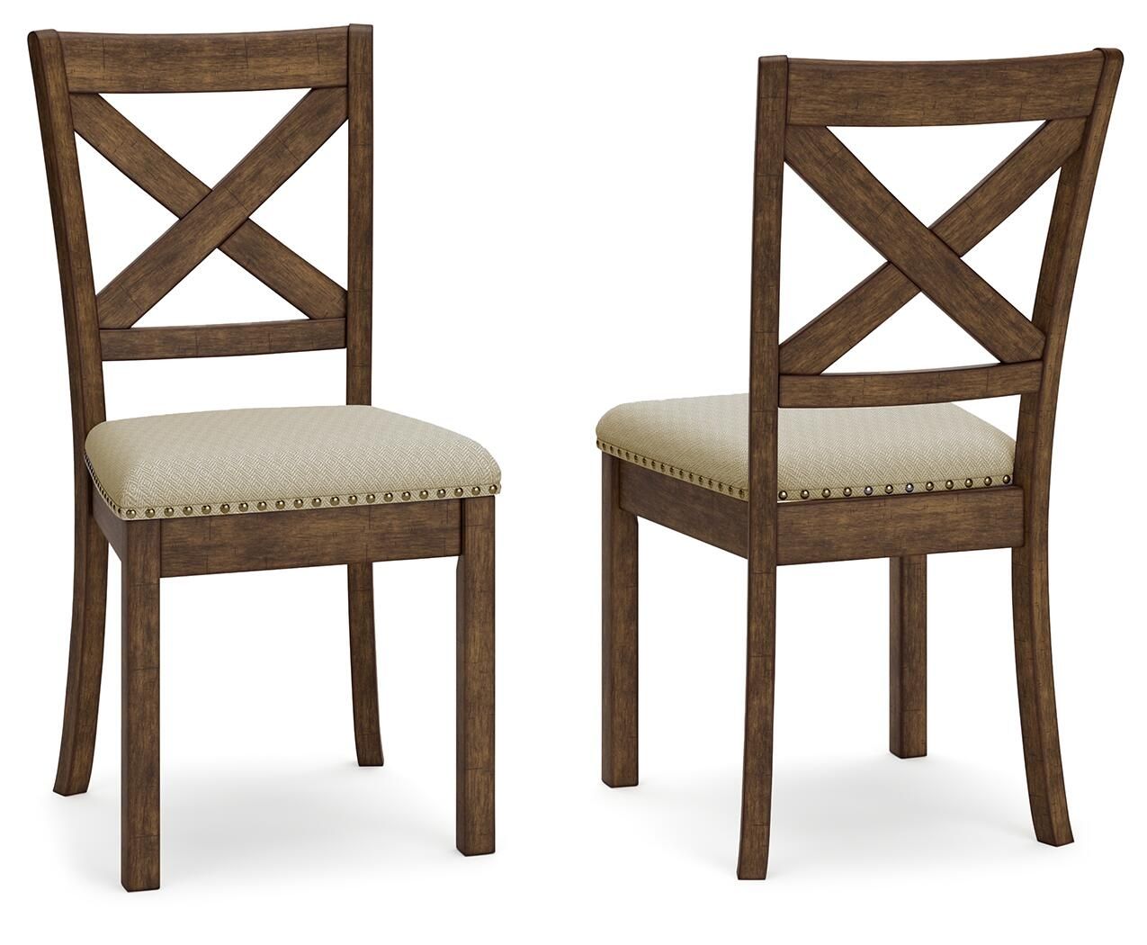 Moriville - Beige - Silla auxiliar de comedor Uph (juego de 2)