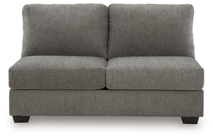 Clarington - 2 Pc. - 3-Piece Sectional And Oversized Ottoman - Greystone