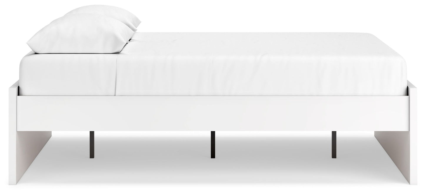 Onita - White - Queen Platform Bed