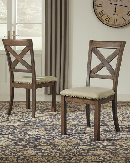 Moriville - Beige - Silla auxiliar de comedor Uph (juego de 2)
