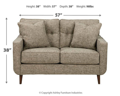 Dahra - Loveseat - Beige