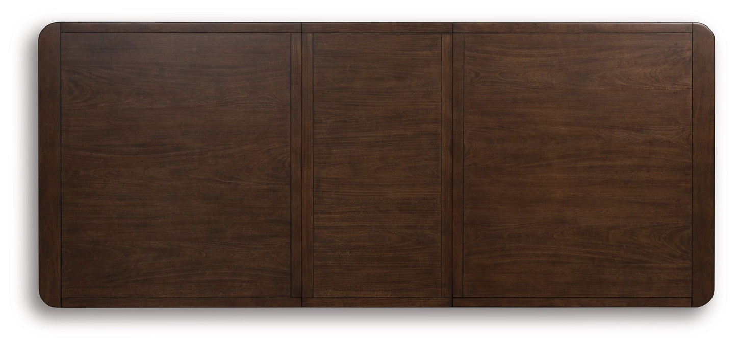Dilenno - Rectangular Dining Room Extension Table - Dark Brown
