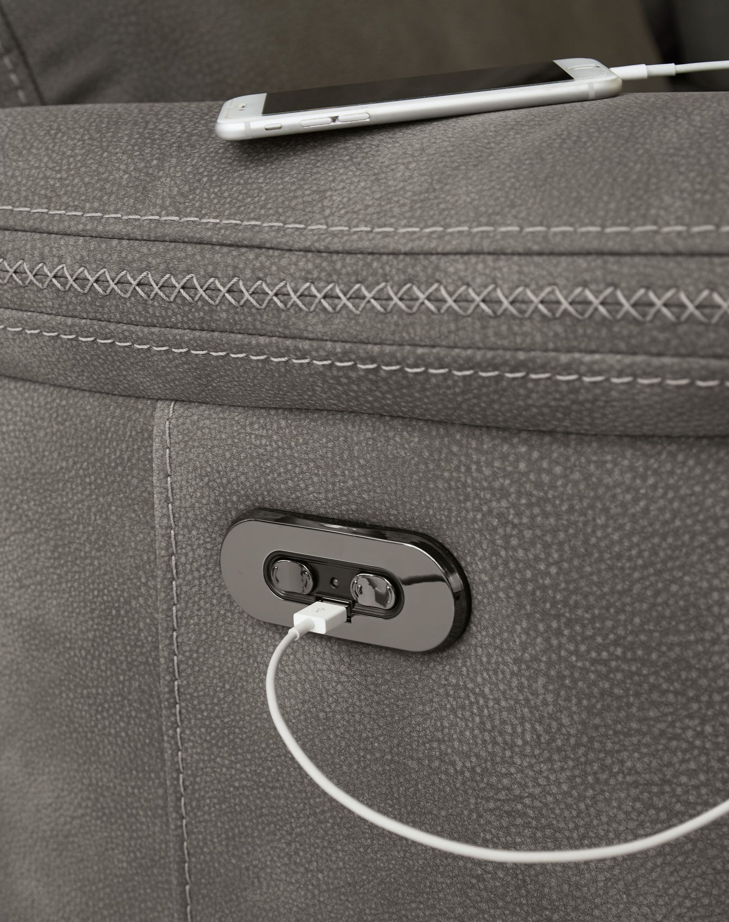 Durapella de próxima generación: sofá de dos plazas eléctrico reclinable con consola