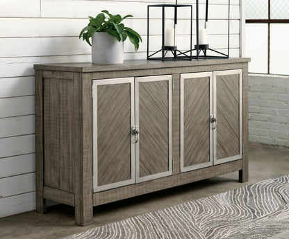 Krystanza - Dining Room Server - Weathered Gray