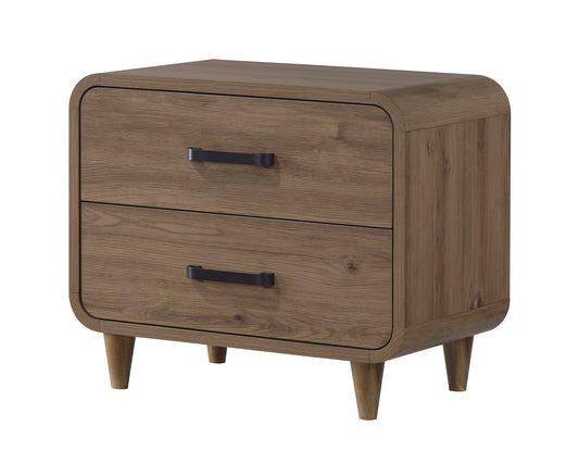 NYOMI NIGHT STAND - LIGHT BROWN