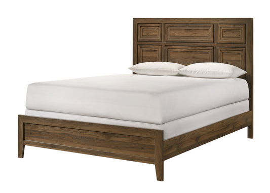 LORRAINE QUEEN HB/FOOTBOARD BROWN