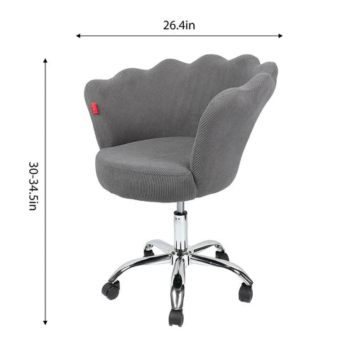 Anna Swivel Corduroy Vanity Chair
