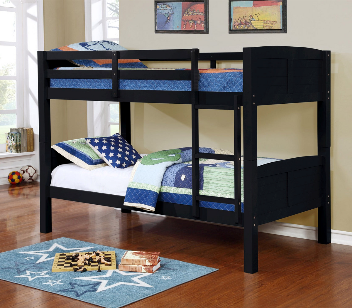 Wood Twin / Twin Bunk Bed