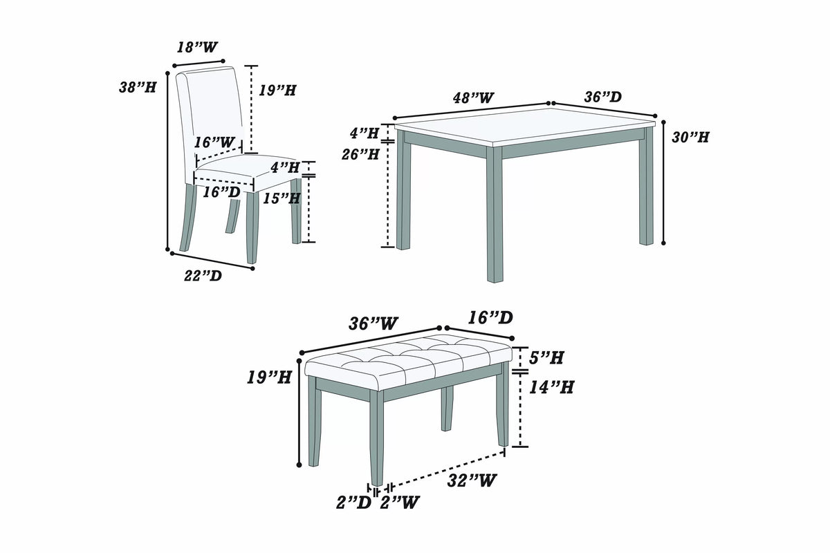 5-Pcs Dining Set