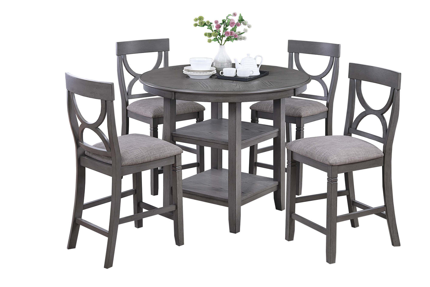 5-Pcs Counter Height Dining Set