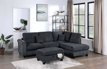 Sectional Set  built-in USB port