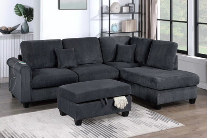 Sectional Set  built-in USB port