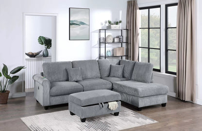 Sectional Set  built-in USB port