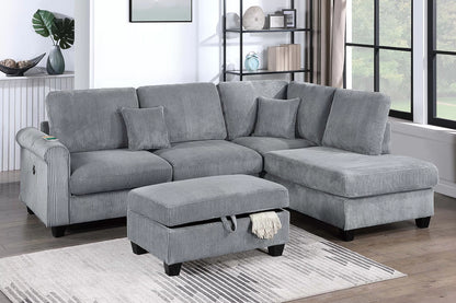 Sectional Set  built-in USB port