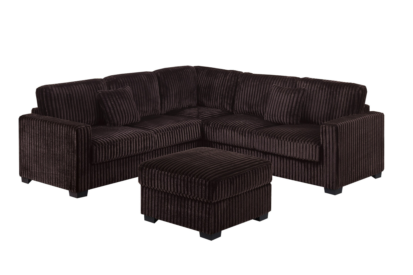 Sectional Set + Cocktail Ottoman