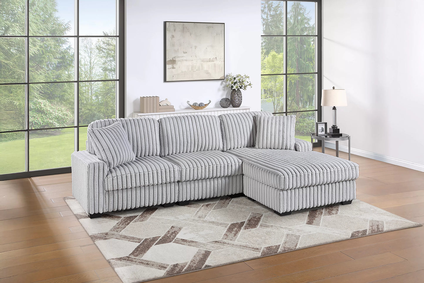 Reversible Chaise + 2 Seat Sofa