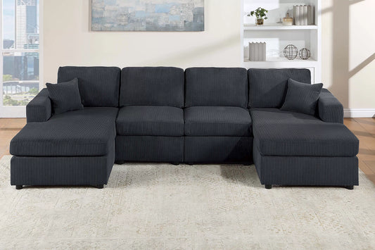 Sectional Set / 2 Throw Pillows