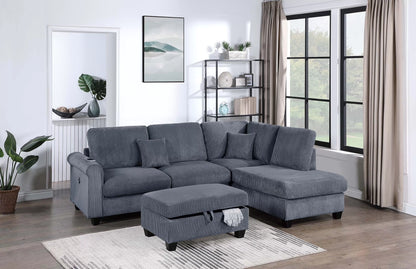 Sectional Set  built-in USB port