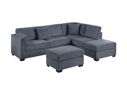 Reversible Sectional Set W/ Ottoman