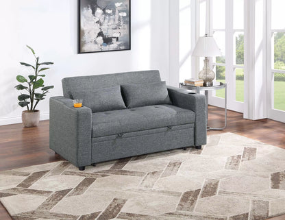 Grey Convertible Sofa