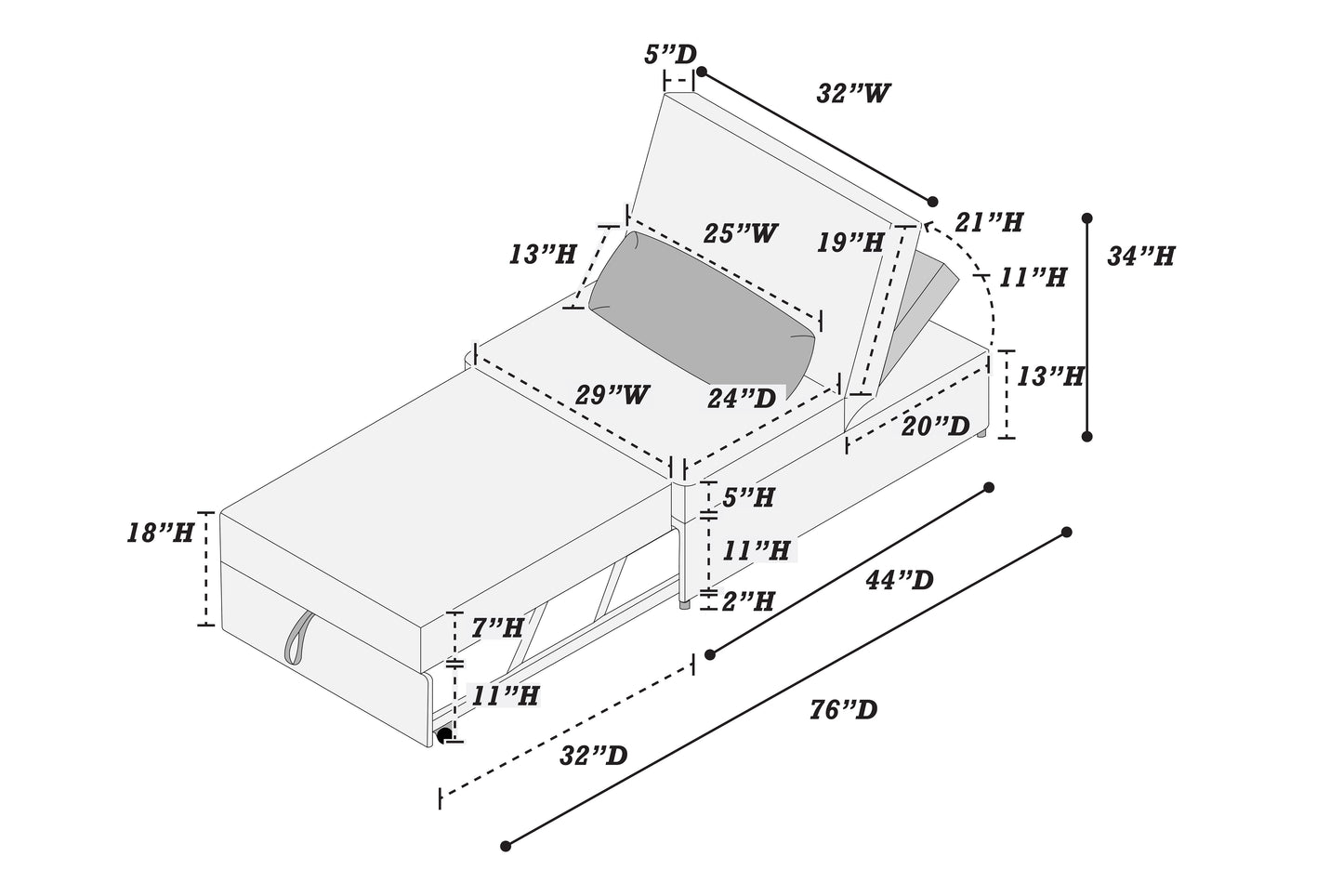 Convertible Sofa
