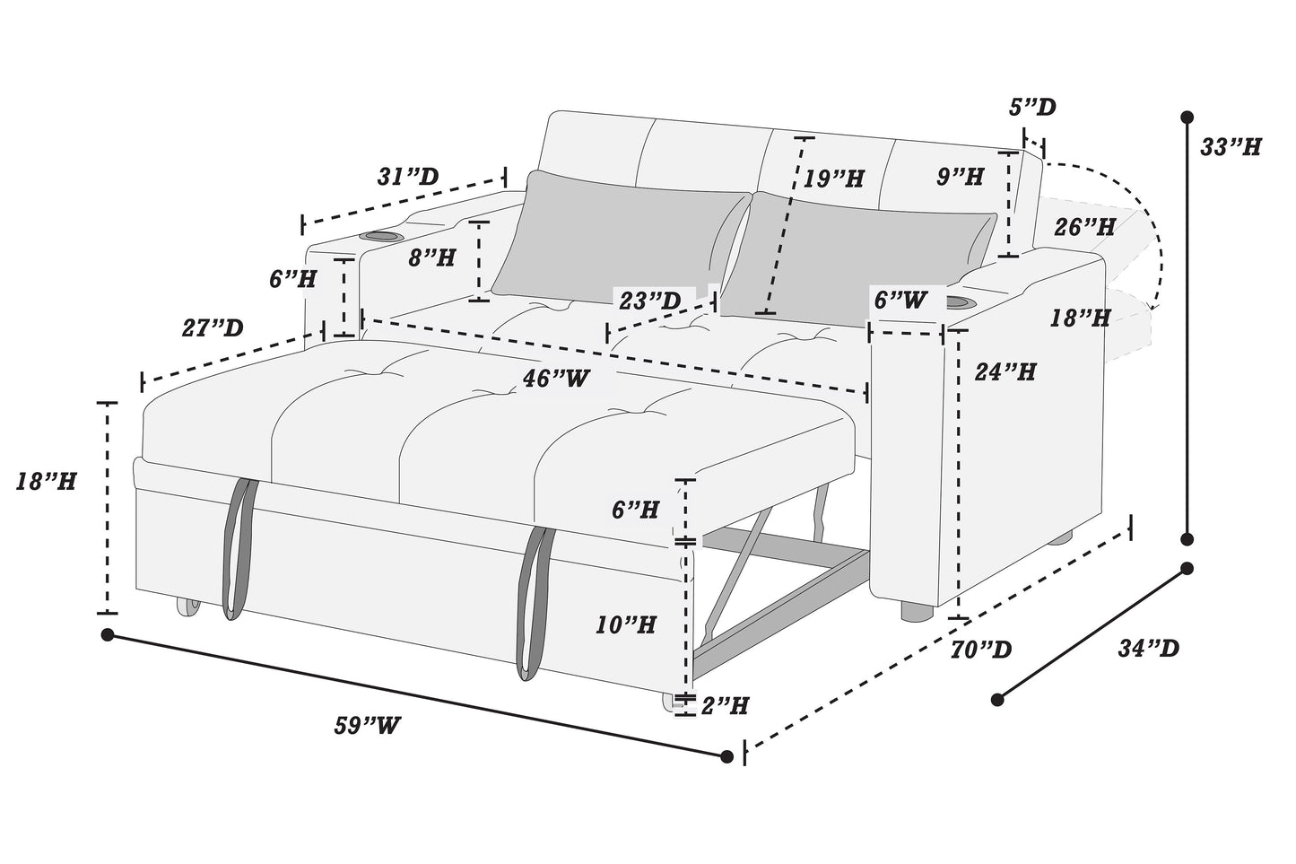 Convertible Sofa