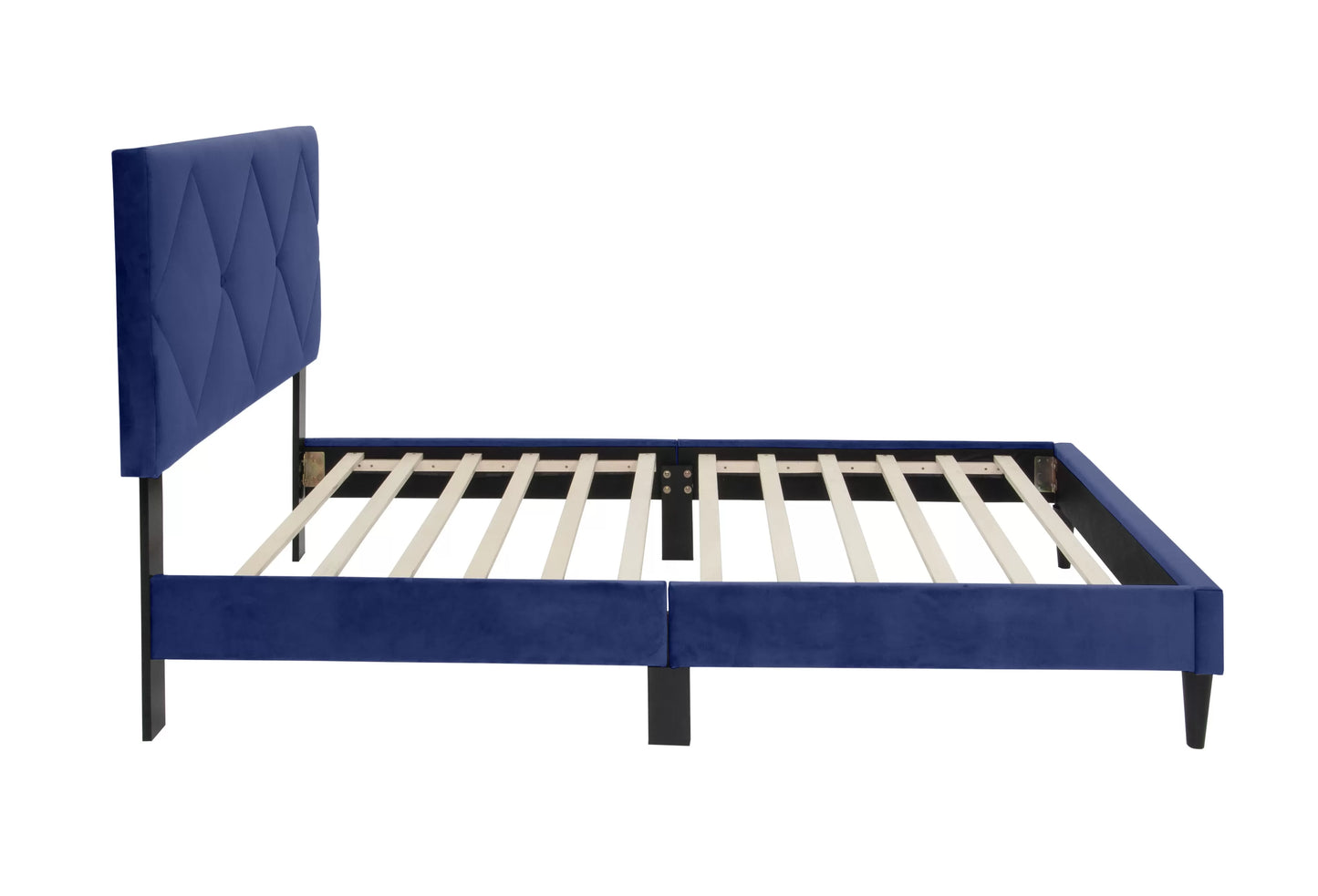 Twin Bed - Navy Adjustable Headboard