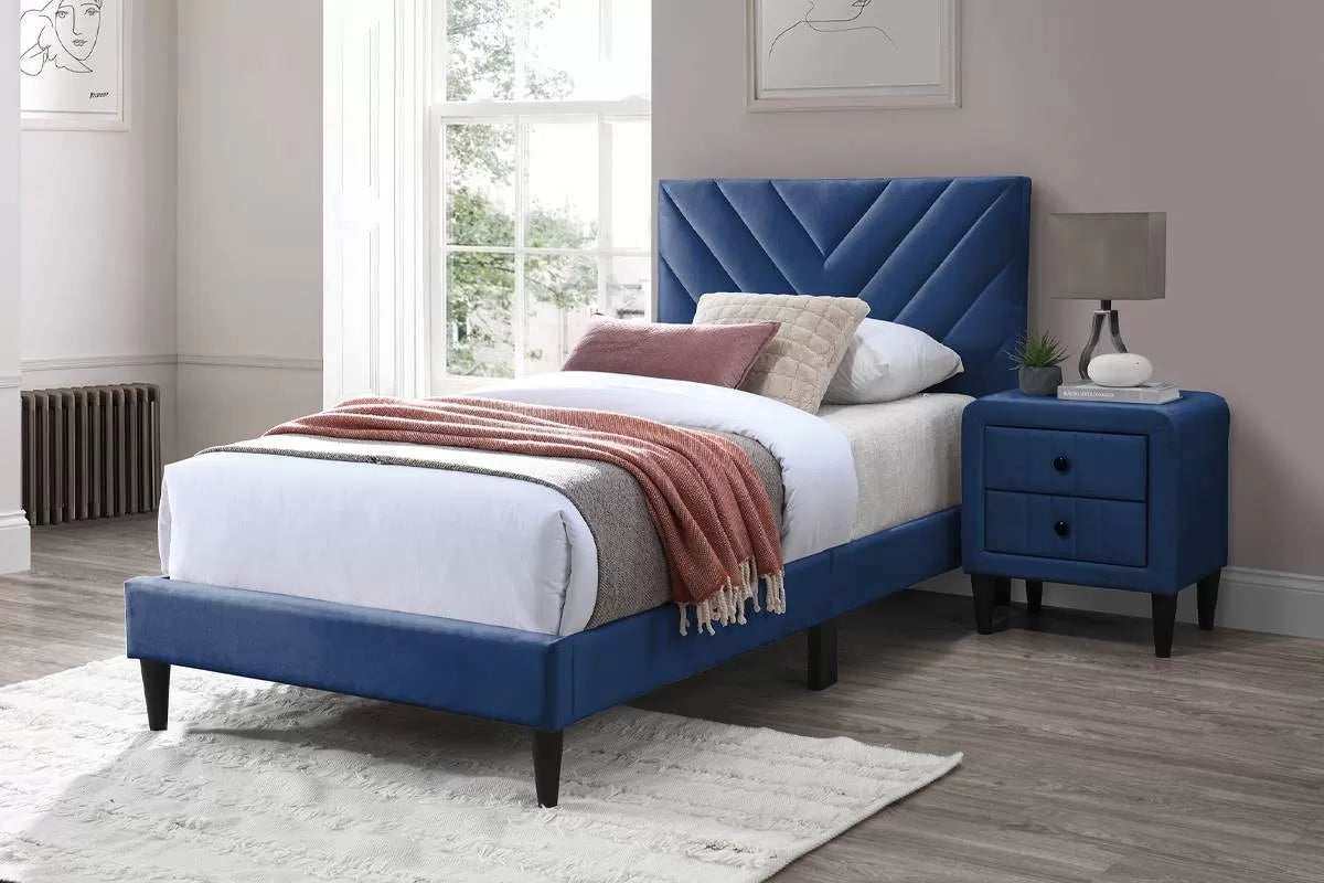 Twin Blue Bed Frame