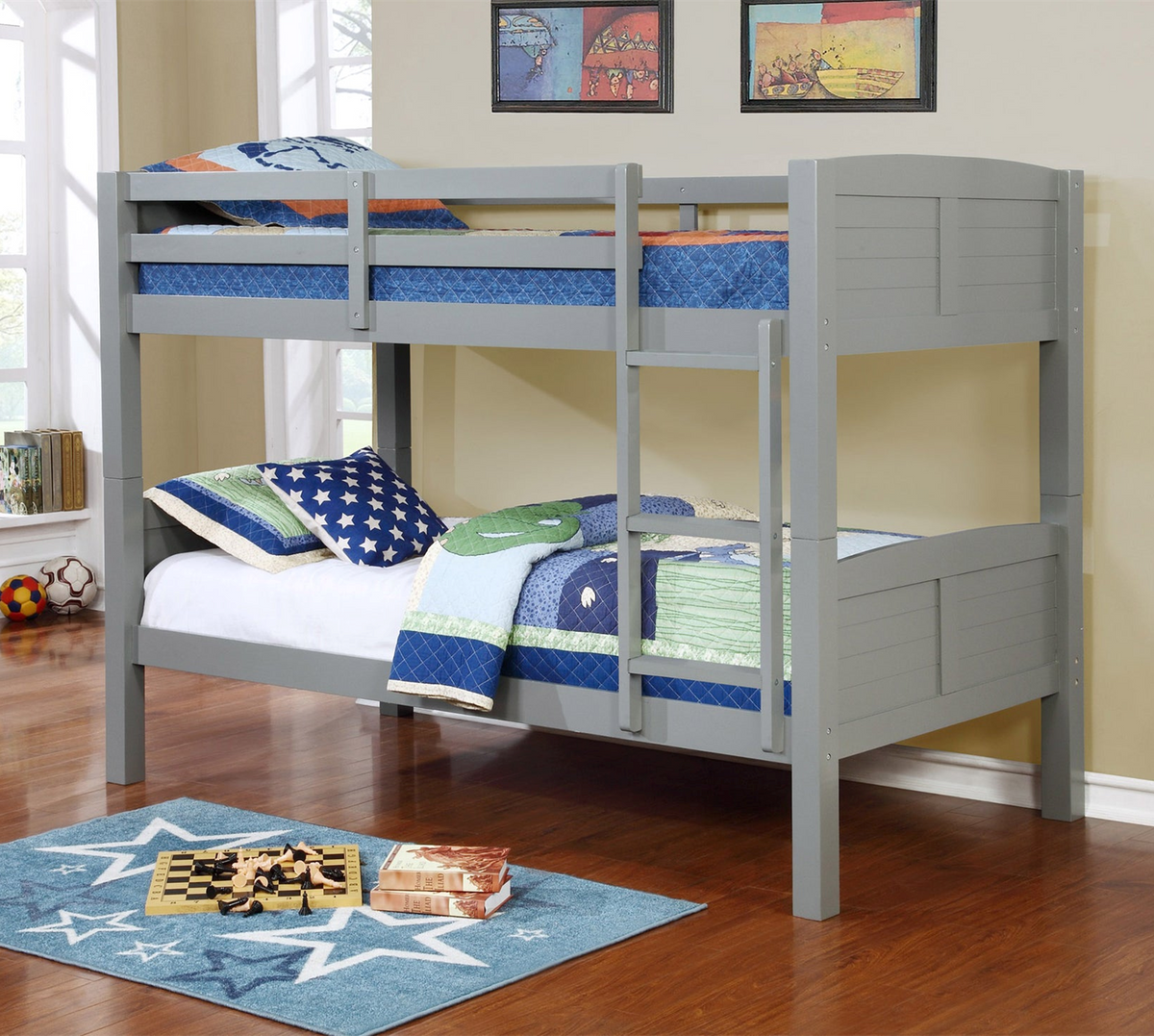 Wood Twin / Twin Bunk Bed