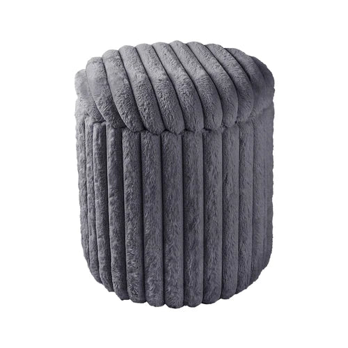 Rabbit Fur Storage Stool