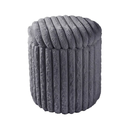 Rabbit Fur Storage Stool