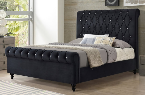 Black Platform Bed