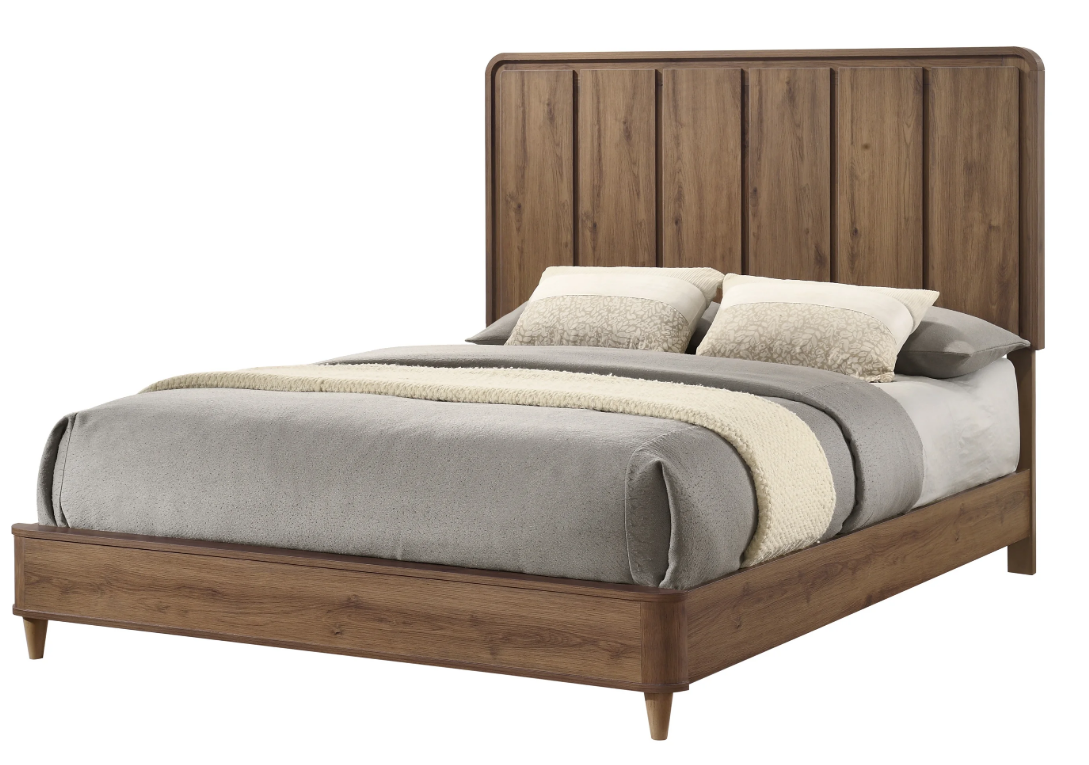 NYOMI Bed Frame - LIGHT BROWN