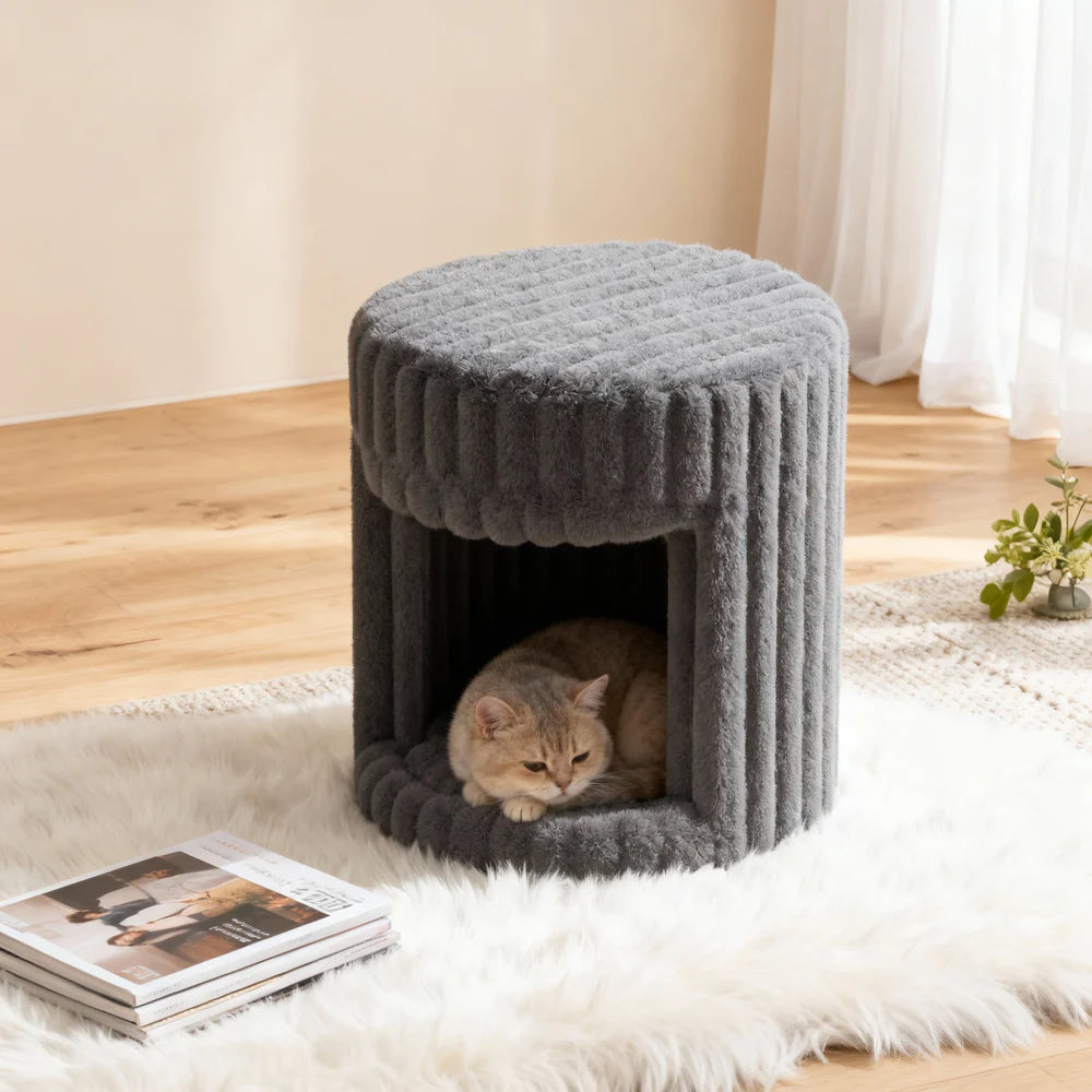 Super Soft Rabbit Hair Cat Bed
