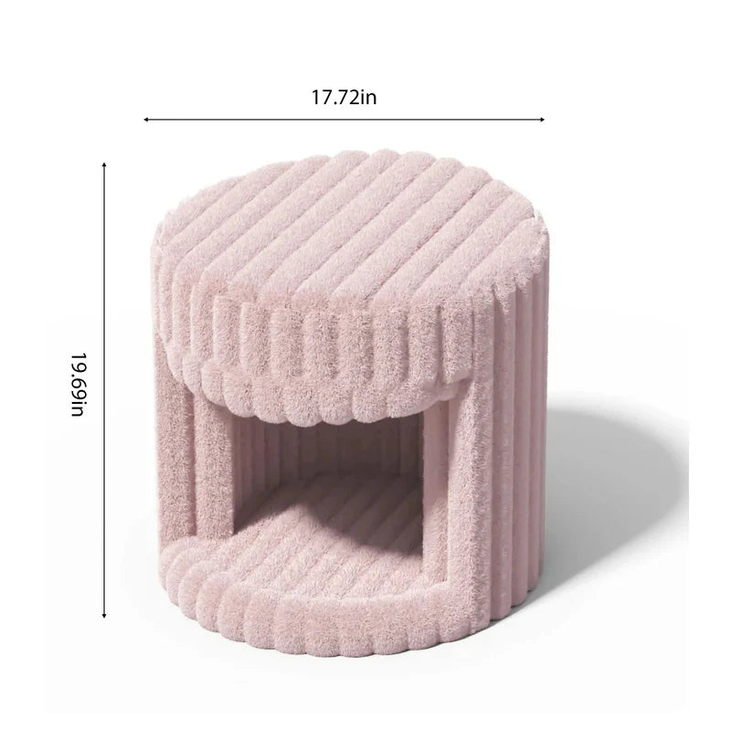 Super Soft Rabbit Hair Cat Bed