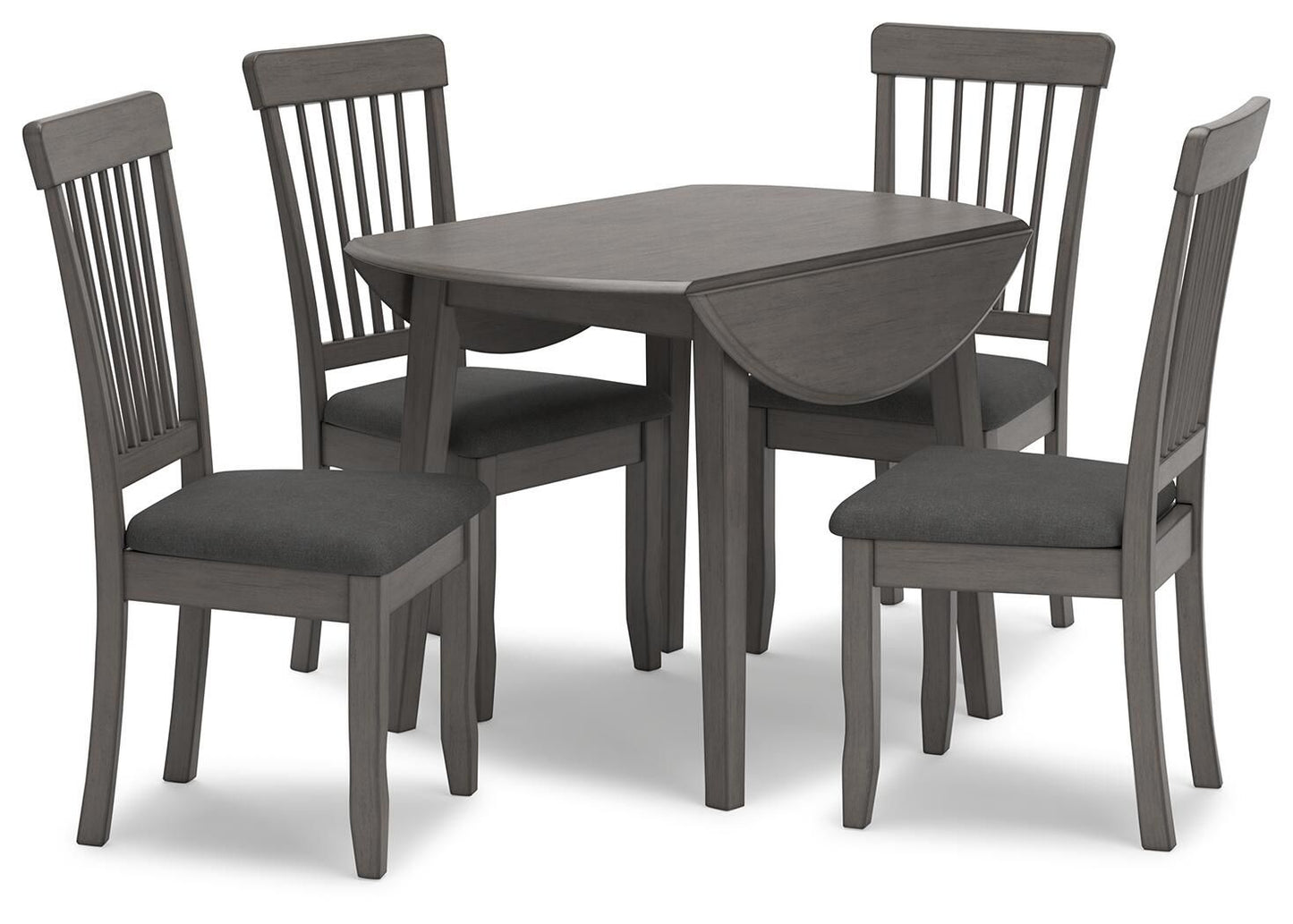Shullden - Gris - Mesa redonda Drm Drop Leaf