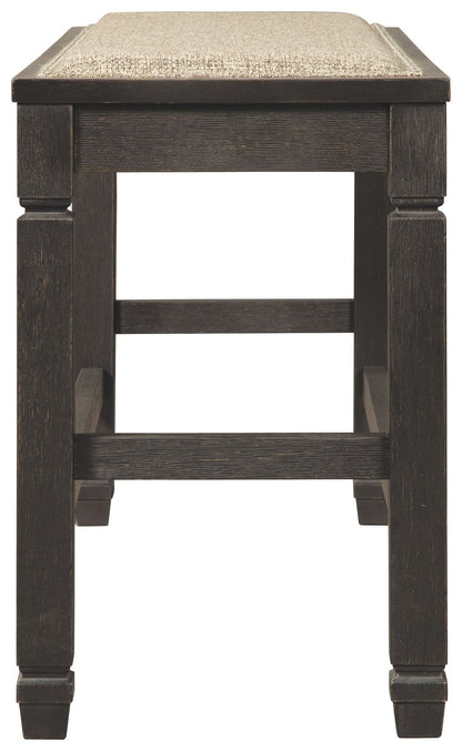 Tyler - Antique Black - DBL Counter UPH Bench