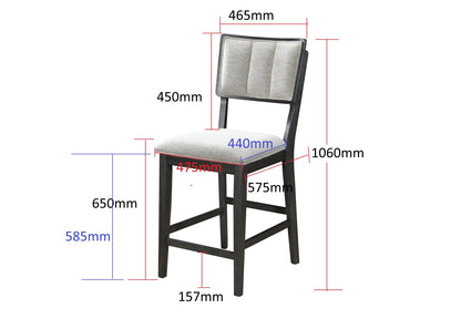 Cline - 5 Piece Dining Room Set - Gray