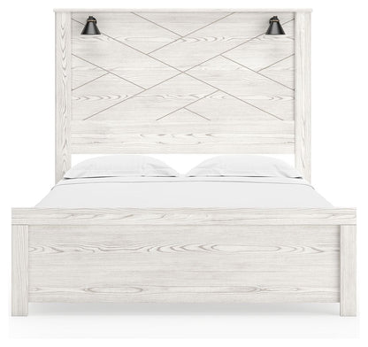 Gerridan - Panel Bed With Sconces