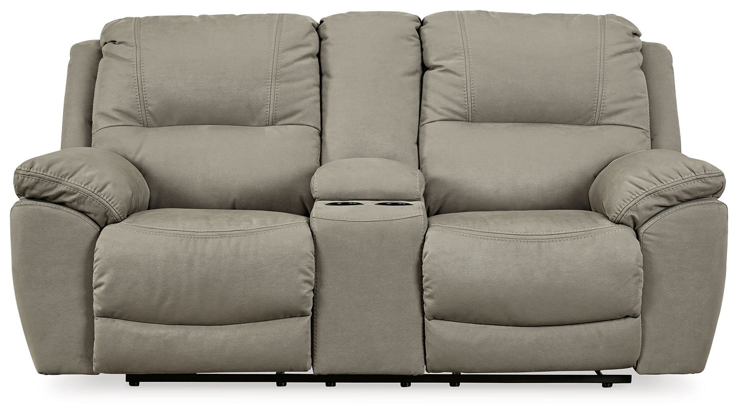 Next-Gen Gaucho - DBL Rec Loveseat w/Console - Putty